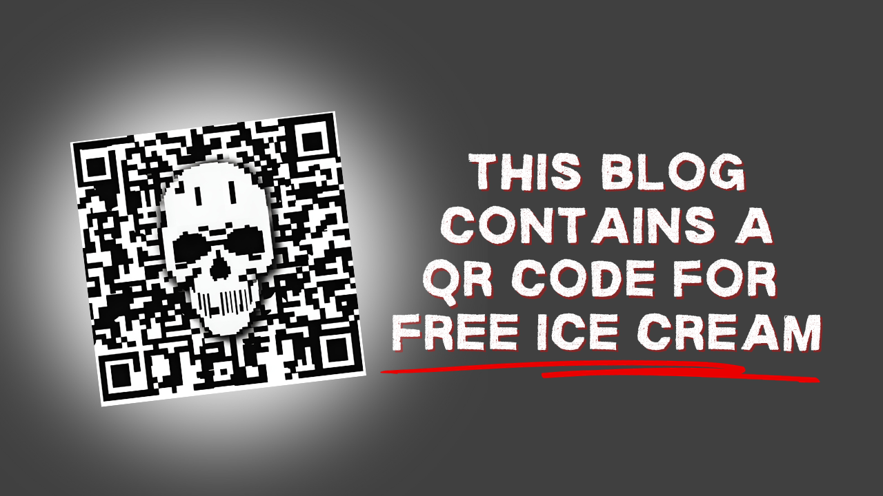 This Blog Contains a QR Code for Free Ice Cream